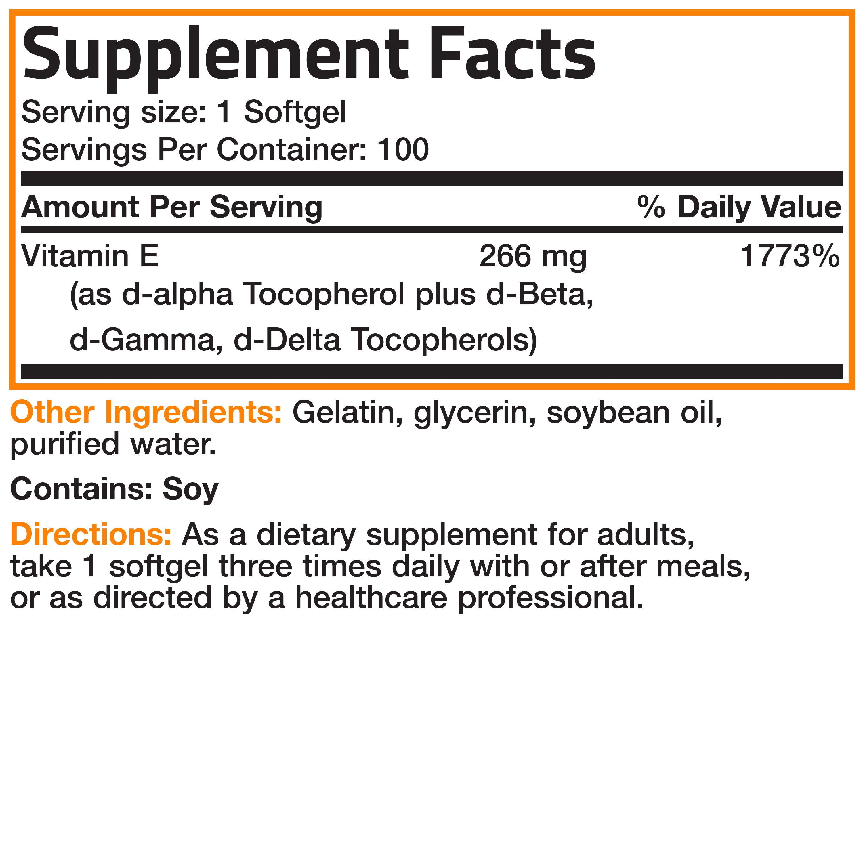 Natural Vitamin E Complex - 400 IU view 6 of 6