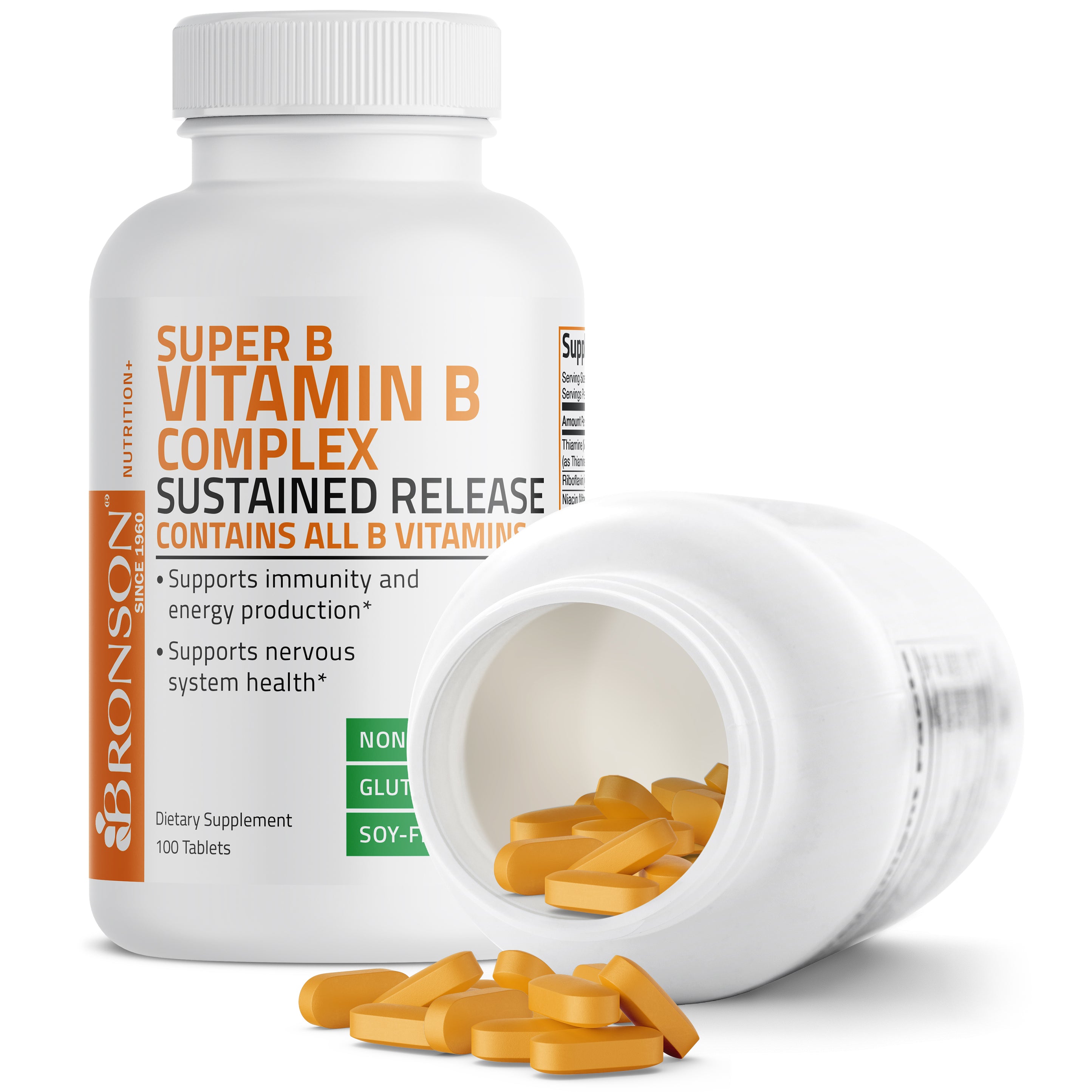 Bronson Vitamin B Complex Sustained Release | Vitamins & Supplements ...