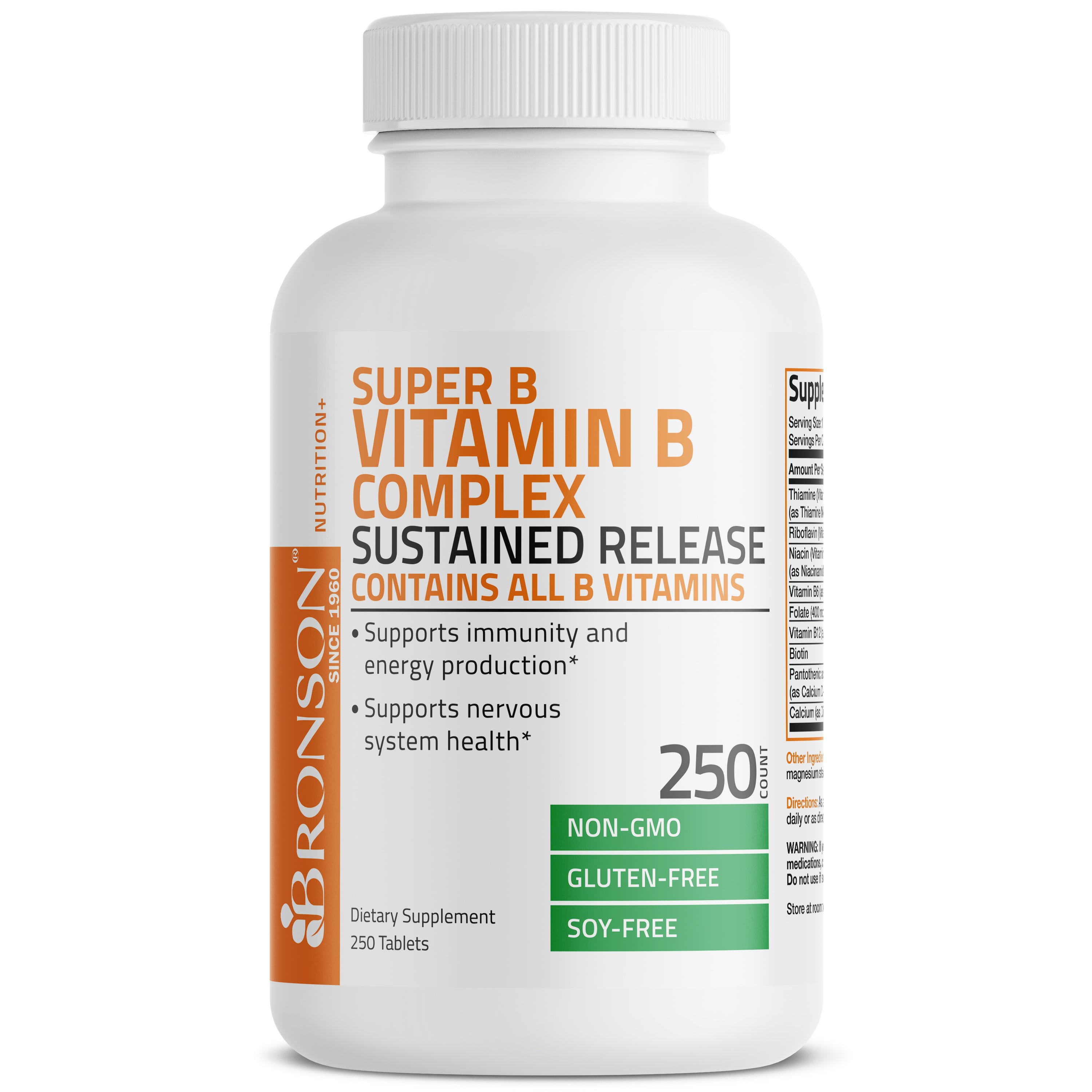 Bronson Vitamin B Complex Sustained Release | Vitamins & Supplements ...