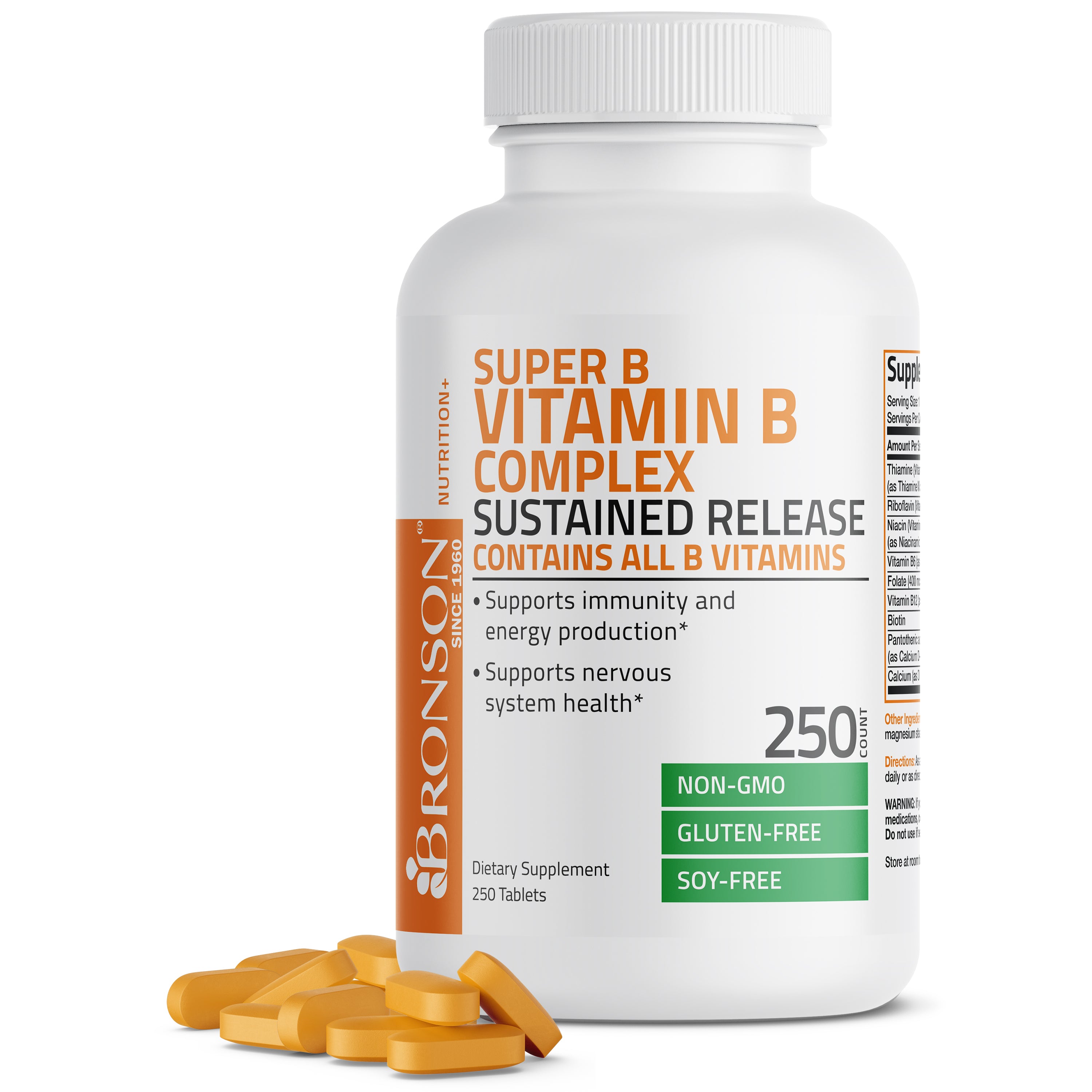 Bronson Vitamin B Complex Sustained Release | Vitamins & Supplements ...