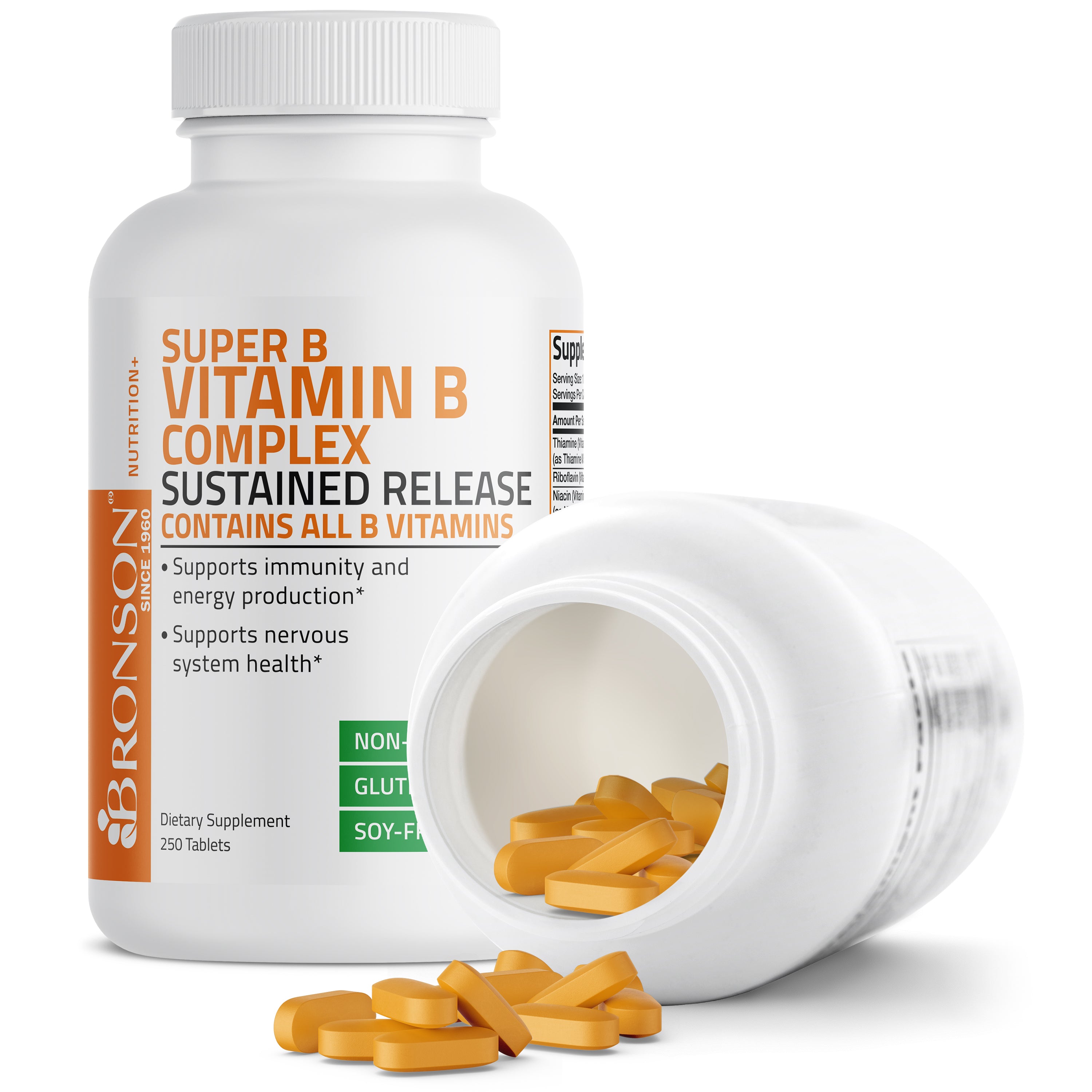 Bronson Vitamin B Complex Sustained Release | Vitamins & Supplements ...