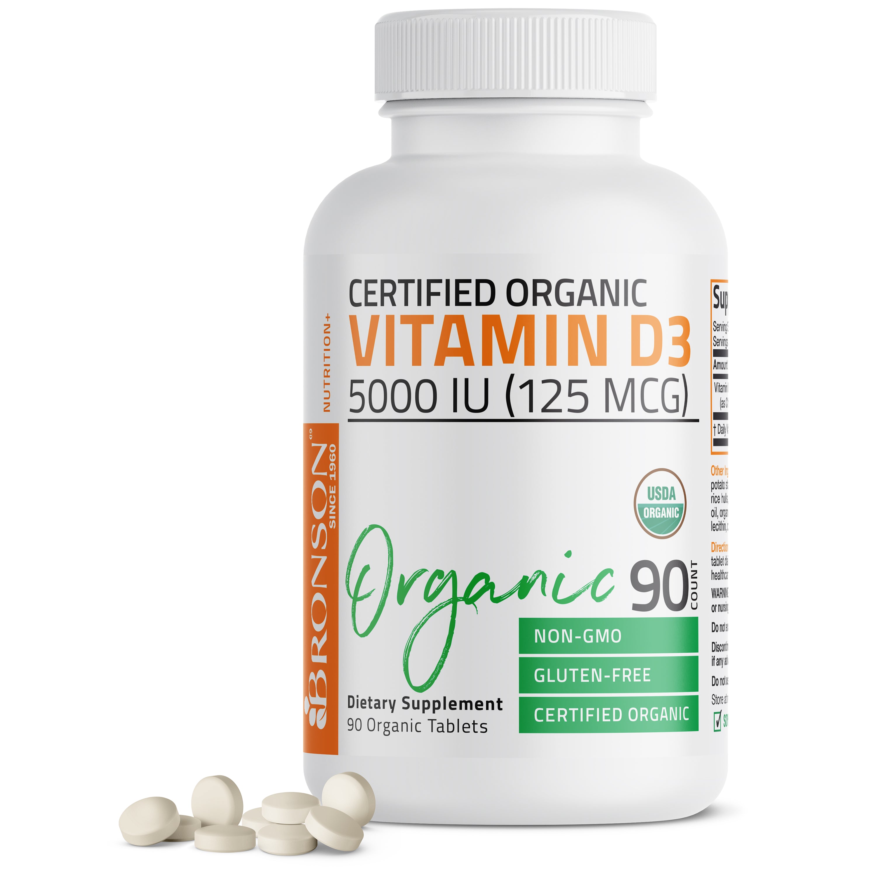 Vitamin D3 USDA Certified Organic - 5,000 IU view 1 of 6