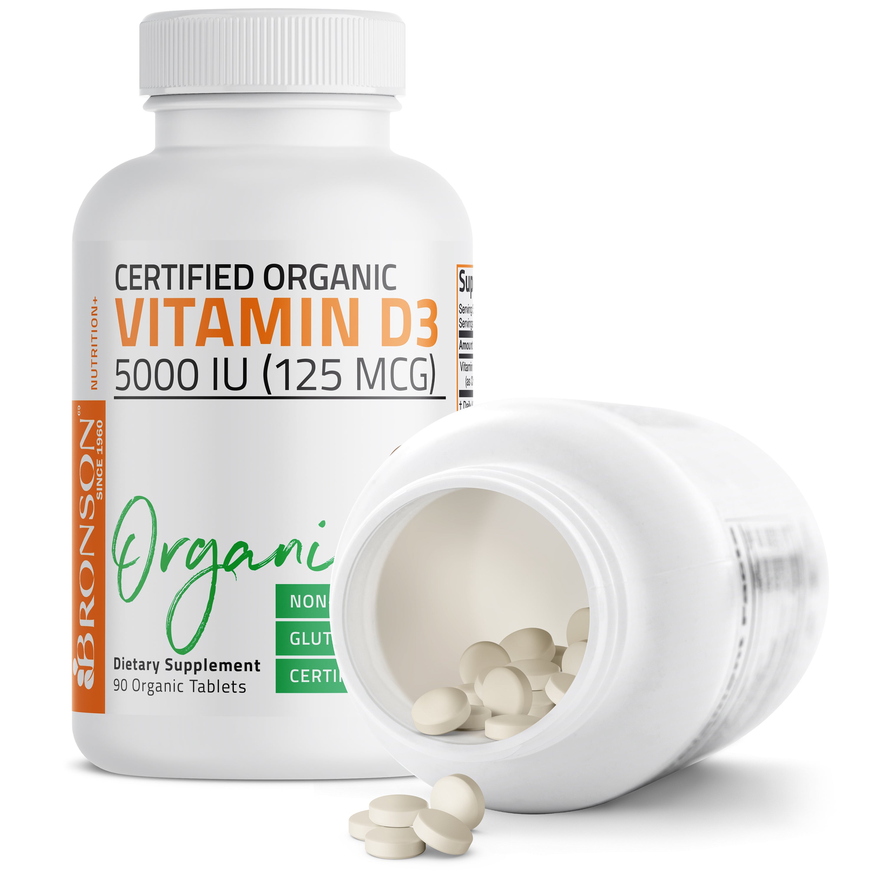 Vitamin D3 USDA Certified Organic - 5,000 IU view 5 of 6