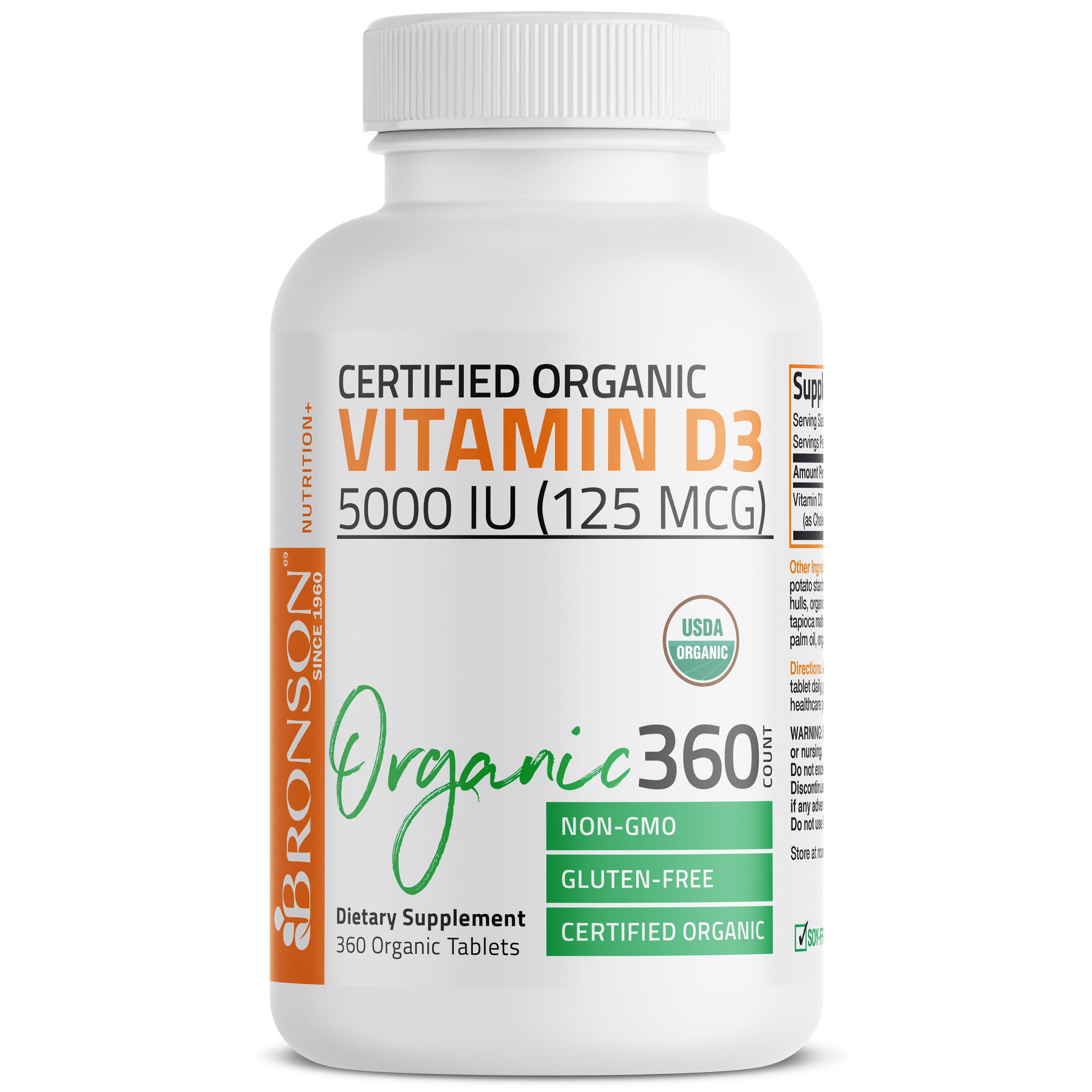 Vitamin D3 USDA Certified Organic - 5,000 IU view 9 of 6