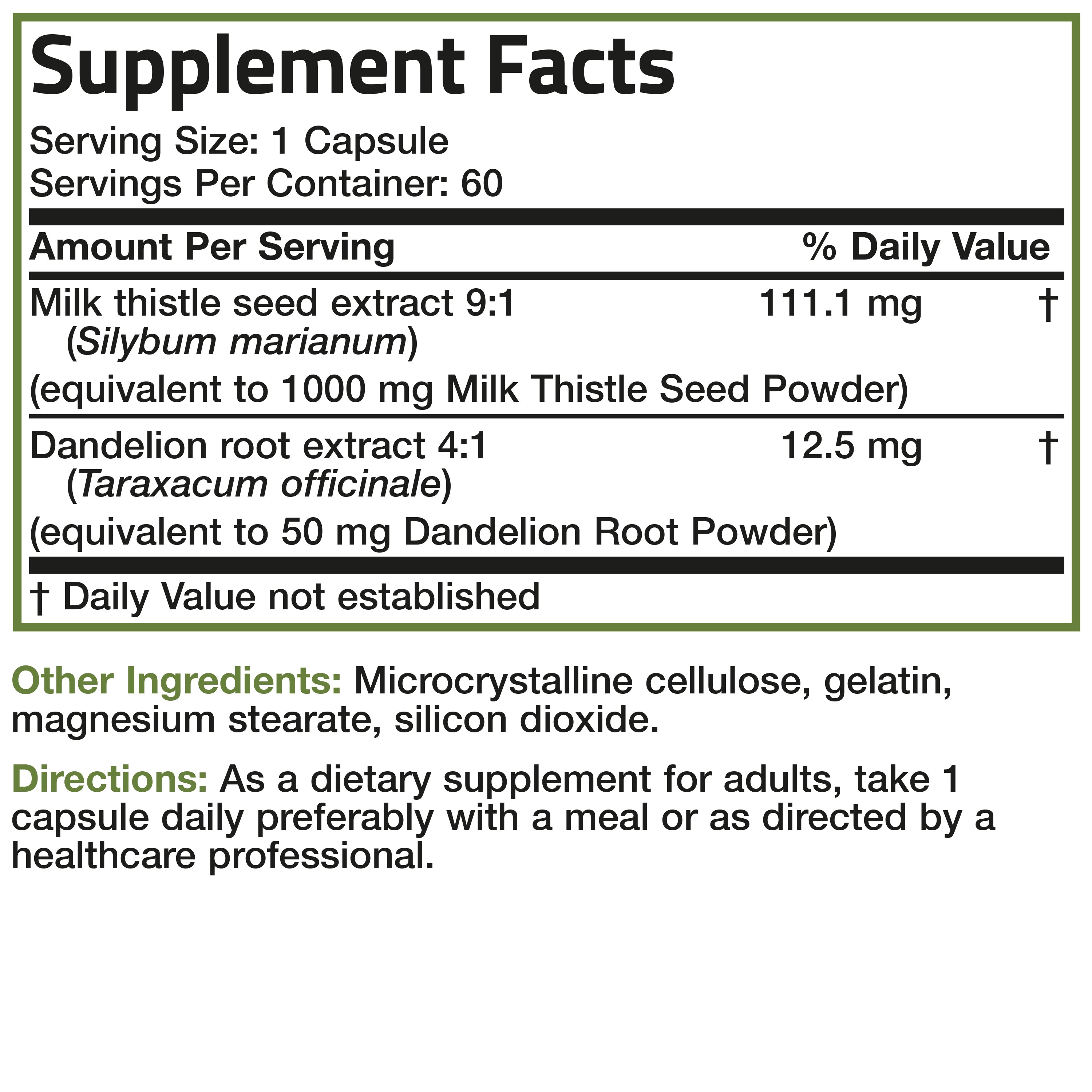 Milk Thistle Seed - 1,000 mg view 24 of 6