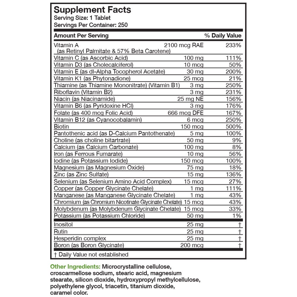 Mature Formula Once Daily Multivitamin & Mineral for Adults Over 50 view 12 of 6