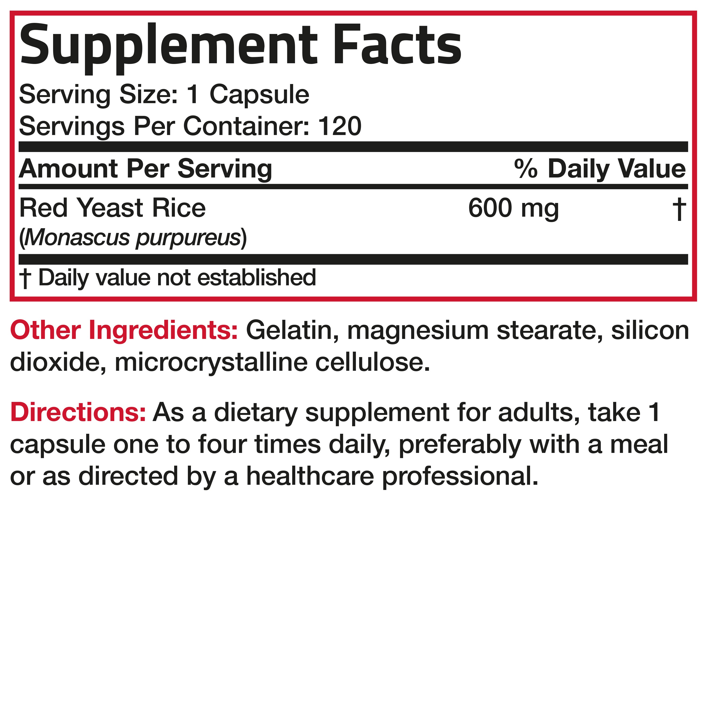 Red Yeast Rice 600 MG view 12 of 4