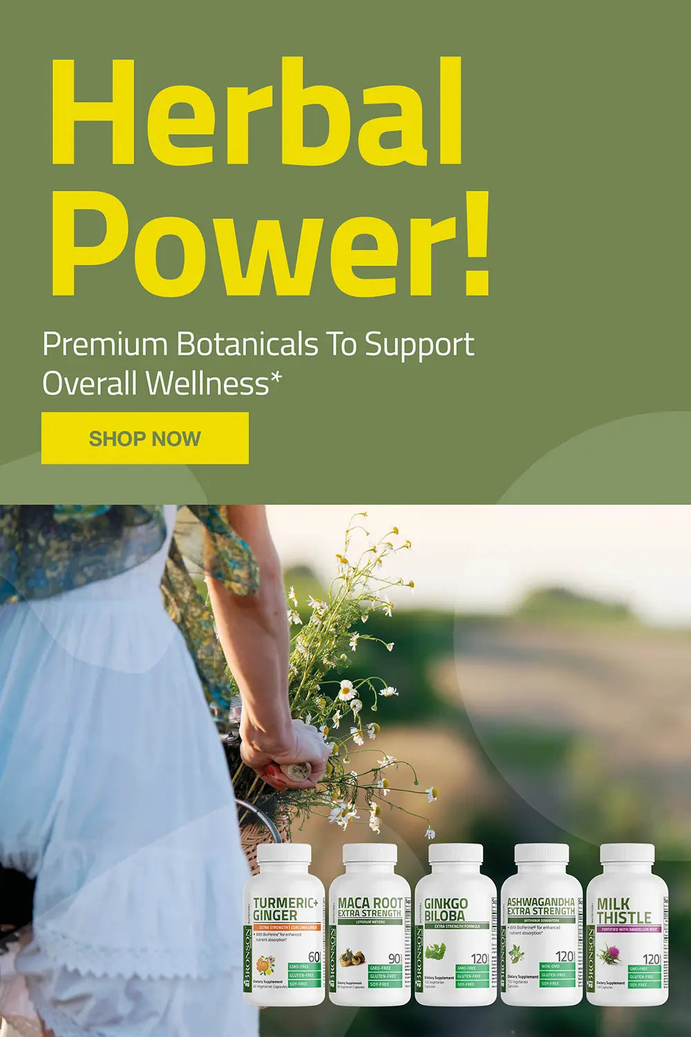 Herbal Power! Premium Botanicals To Support Overall Wellness*