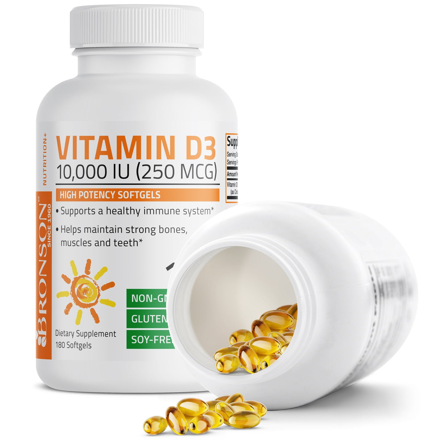 Bronson Vitamin D3 - 10,000 IU - 360 Softgels | Vitamins & Supplements ...