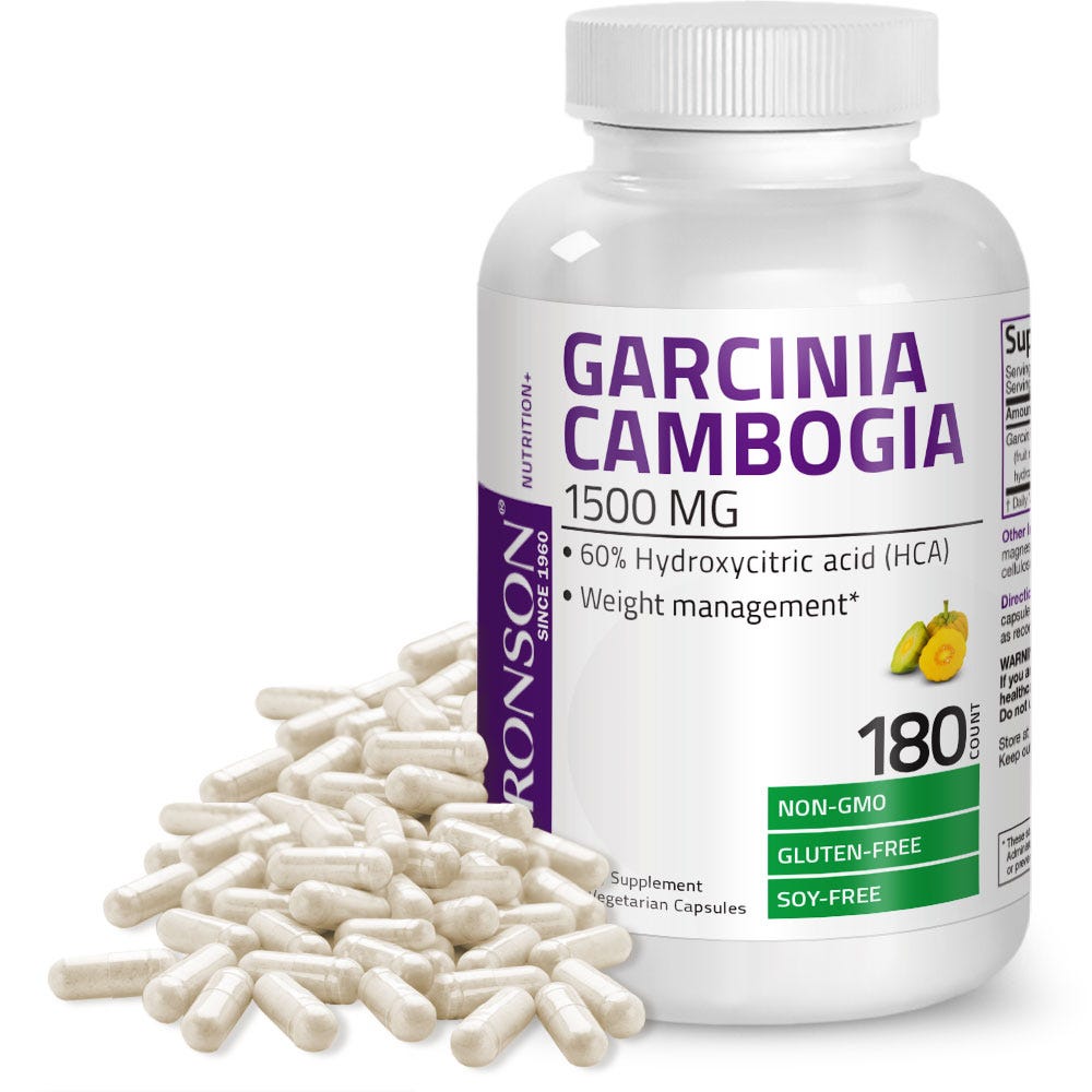 Garcinia Cambogia Extract - 1,500 mg - 180 Vegetarian Capsules view 2 of 6