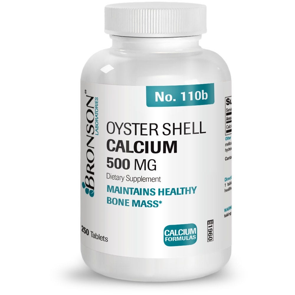 Oyster Shell Calcium - 500 mg - 250 Tablets view 1 of 7