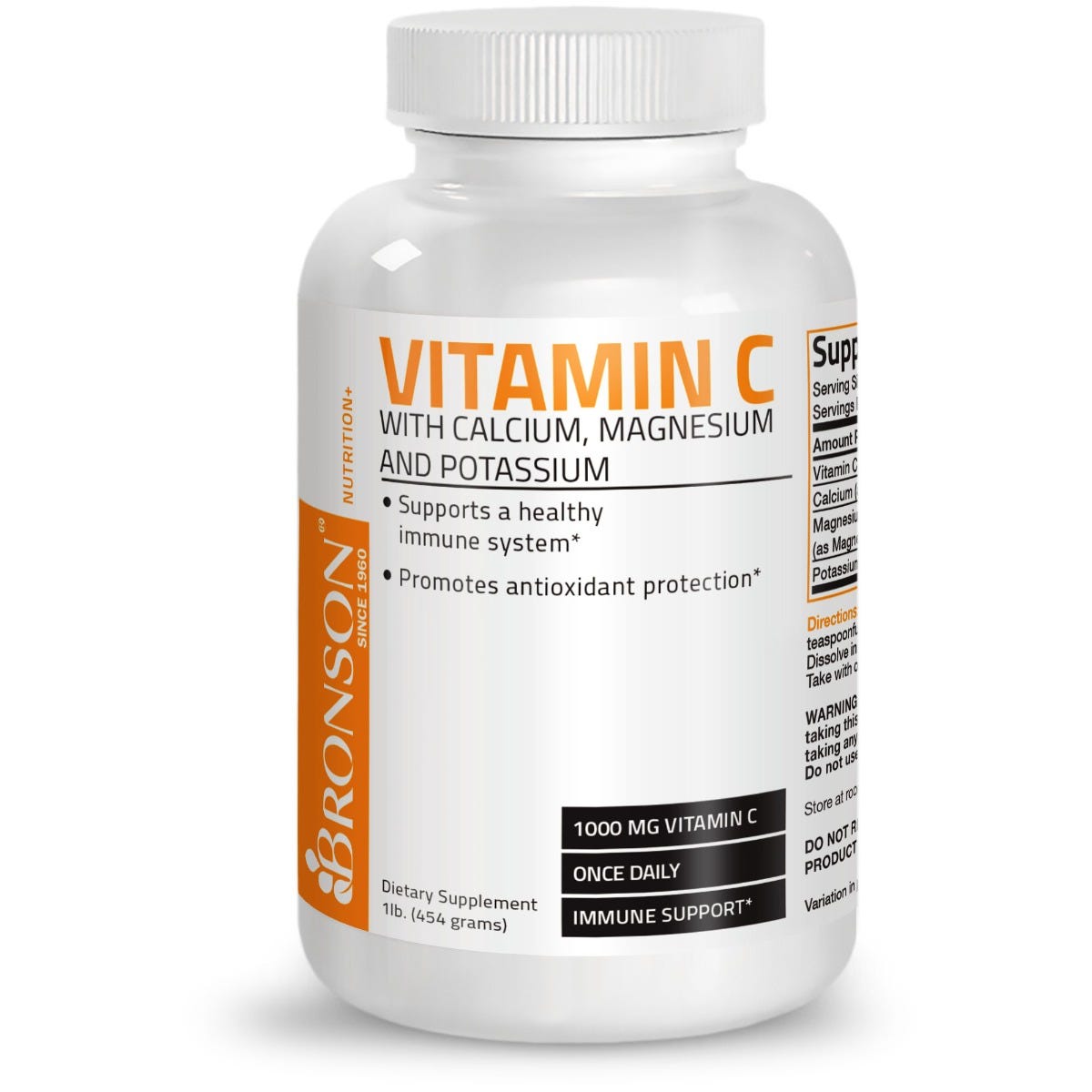 Vitamin C Powder with Calcium, Magnesium, Potassium - 1 lb (454g) view 1 of 4