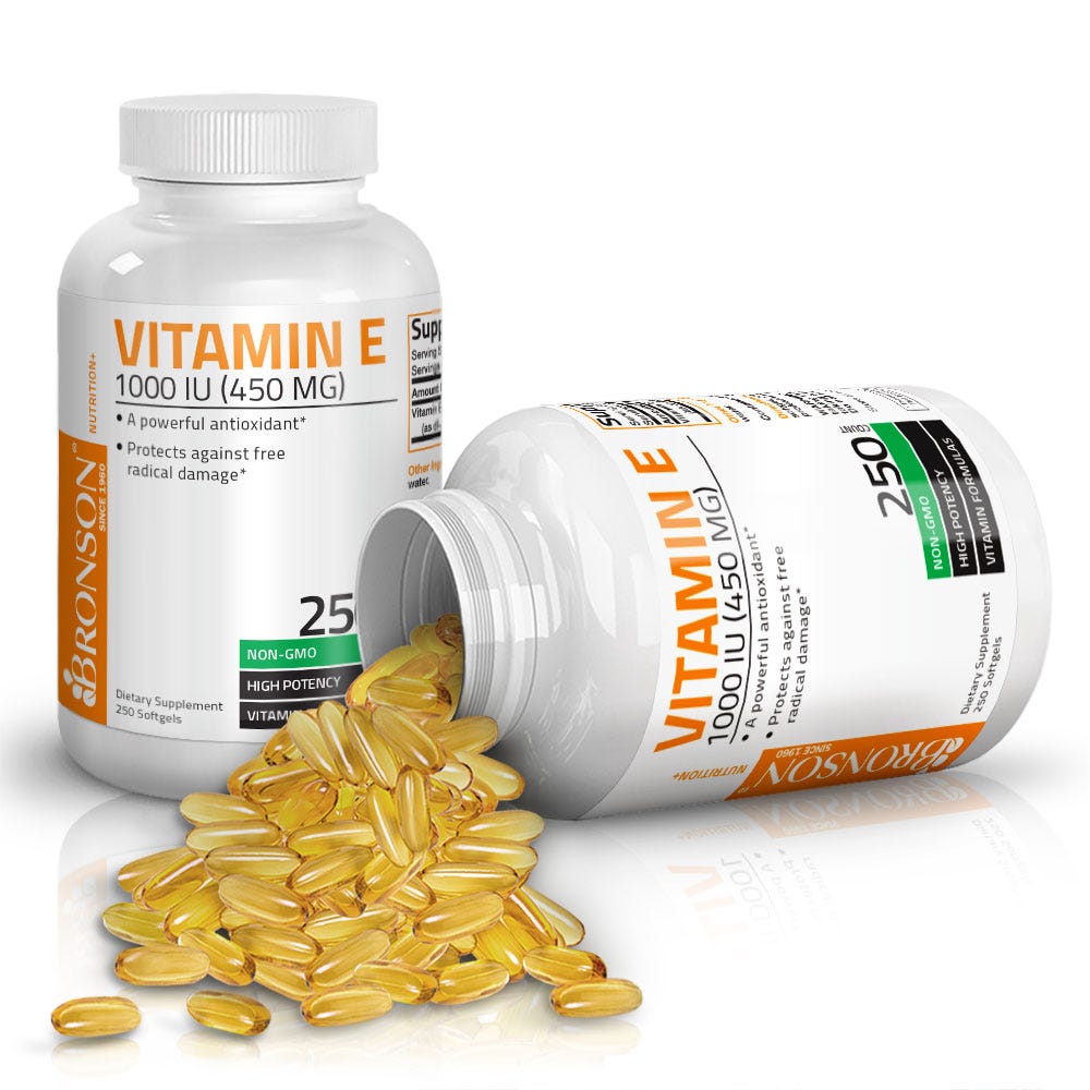 Vitamin E Non-GMO High Potency - 1,000 IU - 250 Softgels view 4 of 6