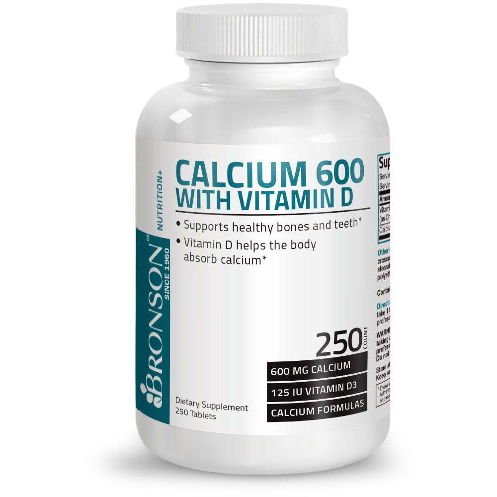Calcium with Vitamin D - 600 mg - 250 Tablets view 1 of 6