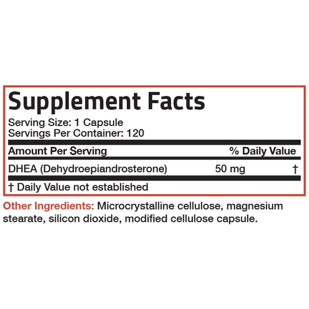DHEA - 50 mg - 120 Capsules view 6 of 6