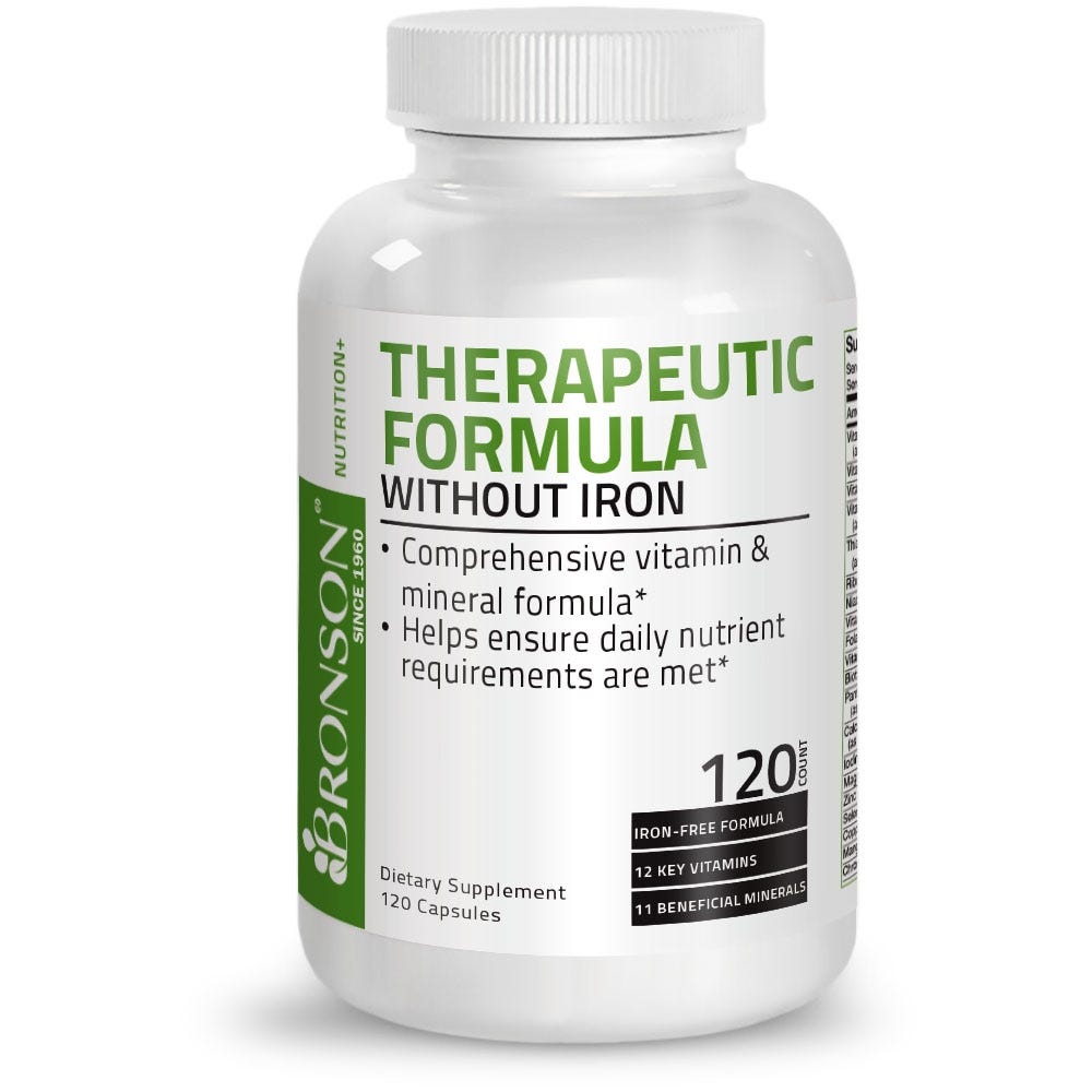 Therapeutic Formula Once Daily Multivitamin No Iron - 120 Capsules view 1 of 6