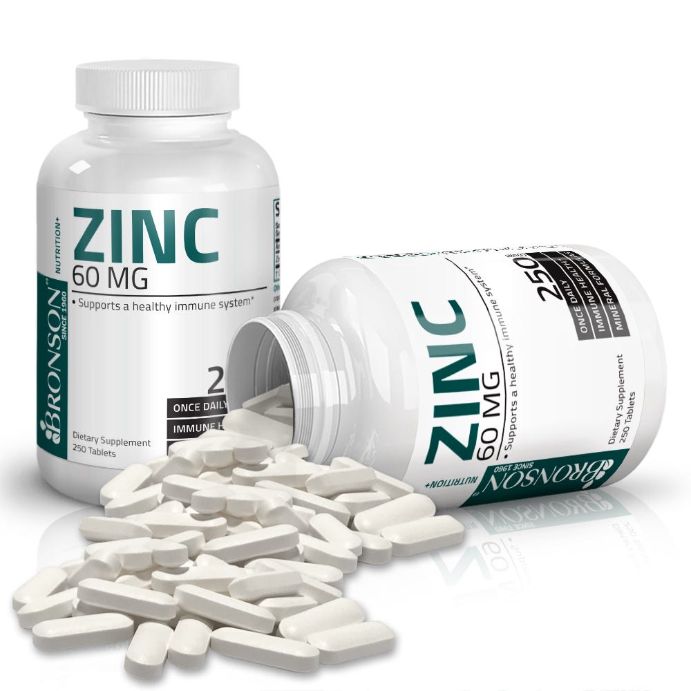 Zinc Gluconate - 60 mg - 250 Tablets view 3 of 6