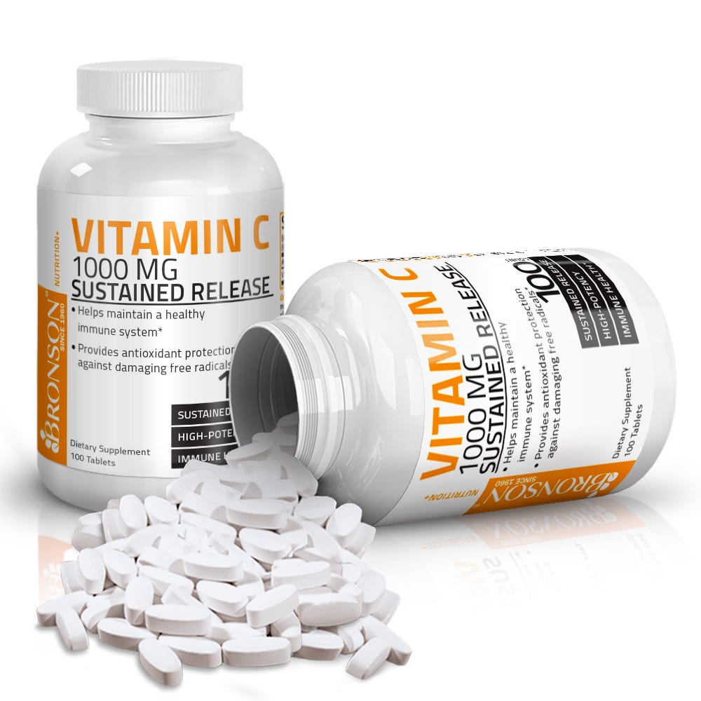 Vitamin C Ascorbic Acid Sustained Release - 1,000 mg view 3 of 6