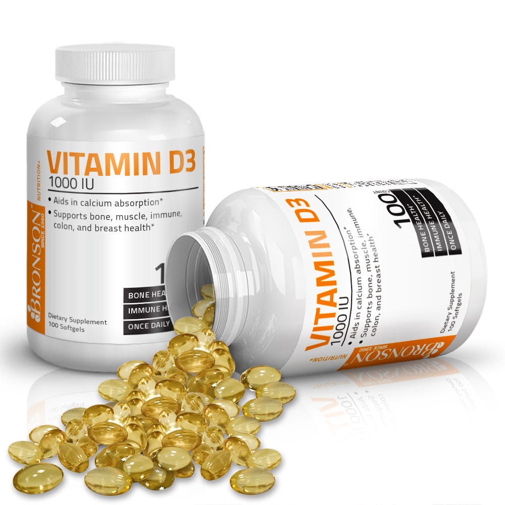 Vitamin D3 - 1,000 IU - 100 Softgels view 3 of 6