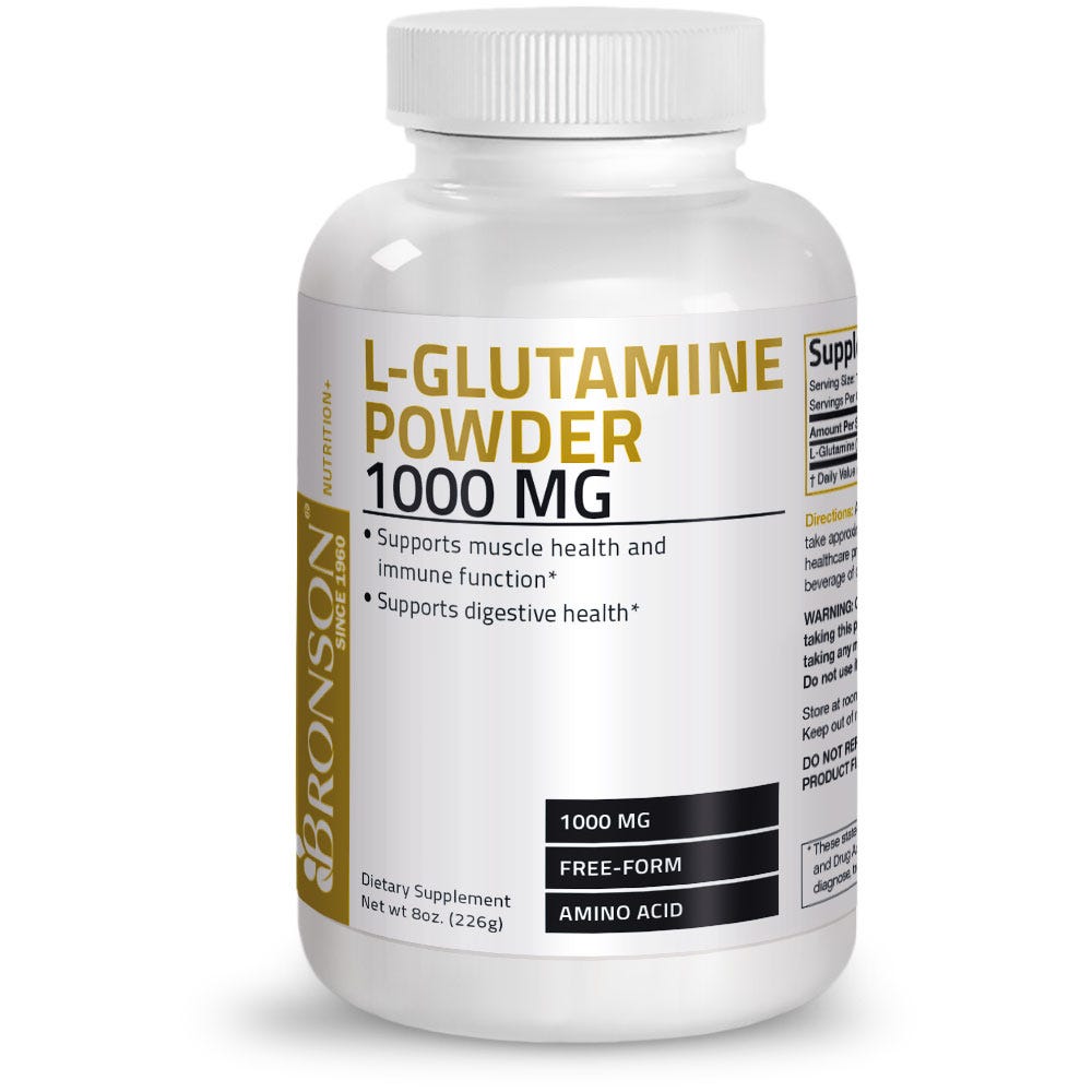 L-Glutamine Powder - 1,000 mg - 8 oz view 1 of 4